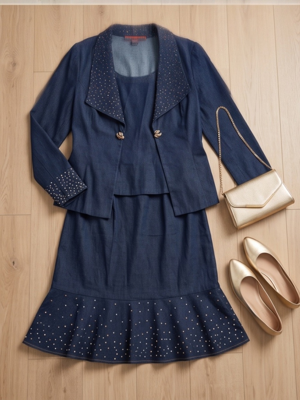 3 Piece Denim Outfit